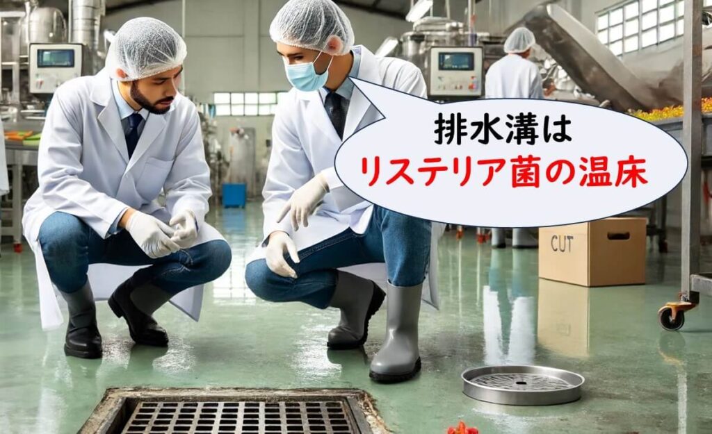 排水溝はリステリアの温床