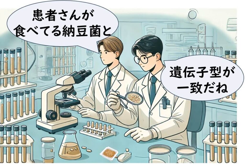 微生物検査をする2人の医者