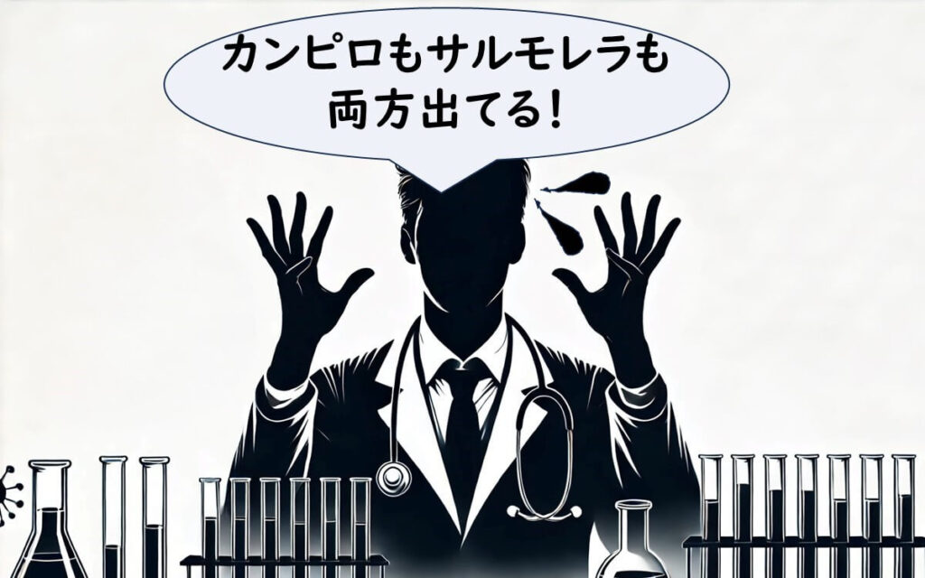 結果に驚く医師